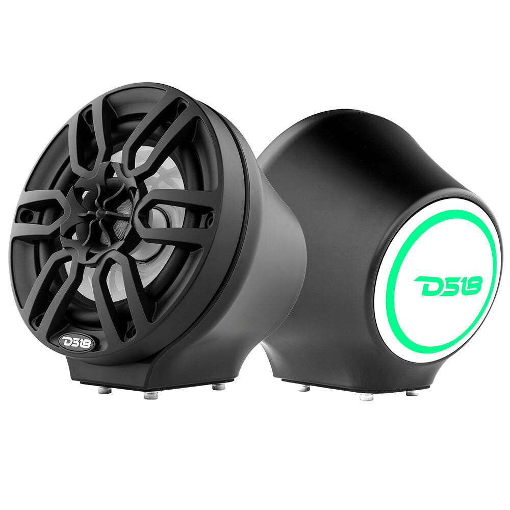 DS18 EN-JS6-BK 6.5" Jet Ski Marine Jeep UTV ATV Pod Speaker Enclosures POD Black
