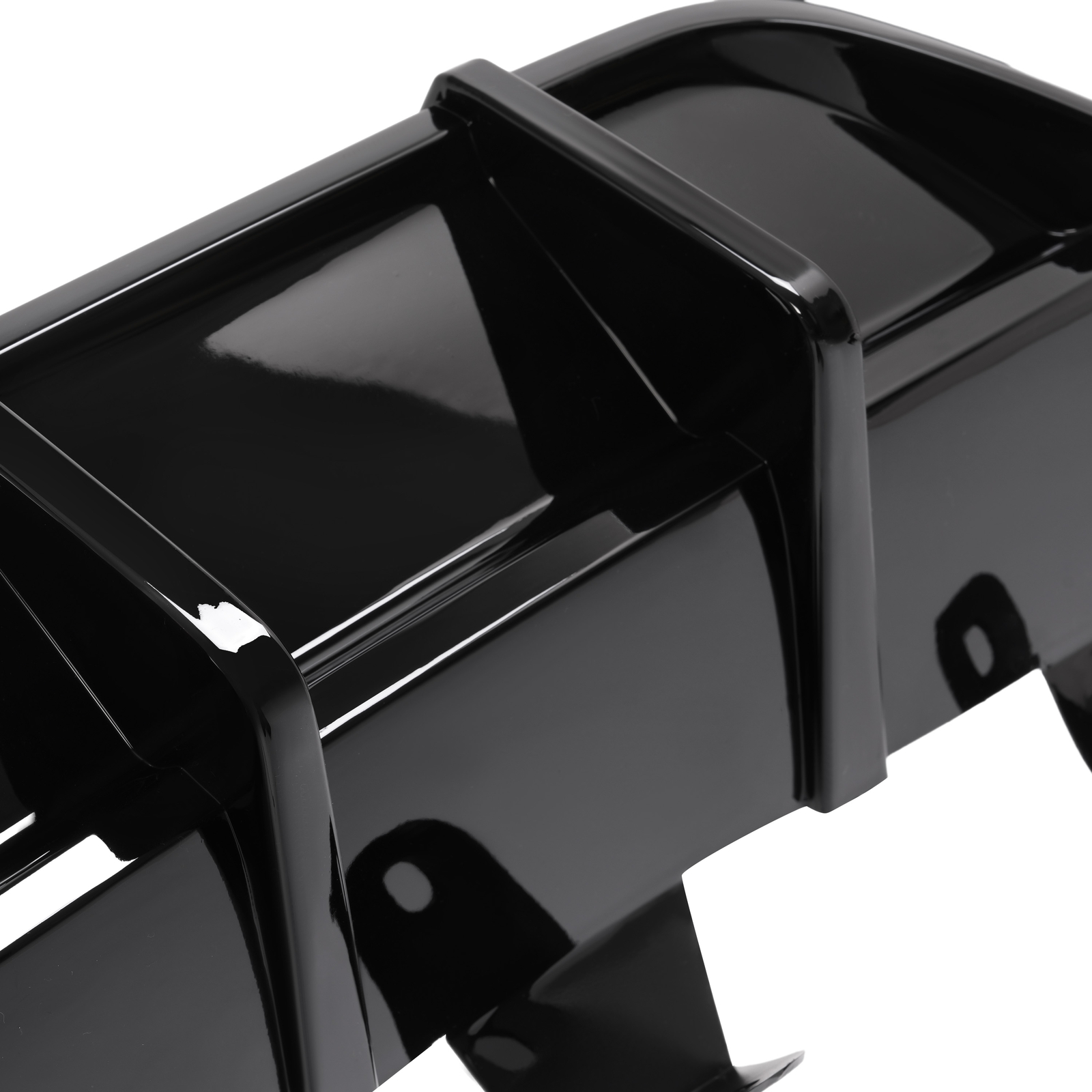 Fits 2018-2022 Honda Accord NEW Rear Bumper Diffuser & Light Glossy Black Trim