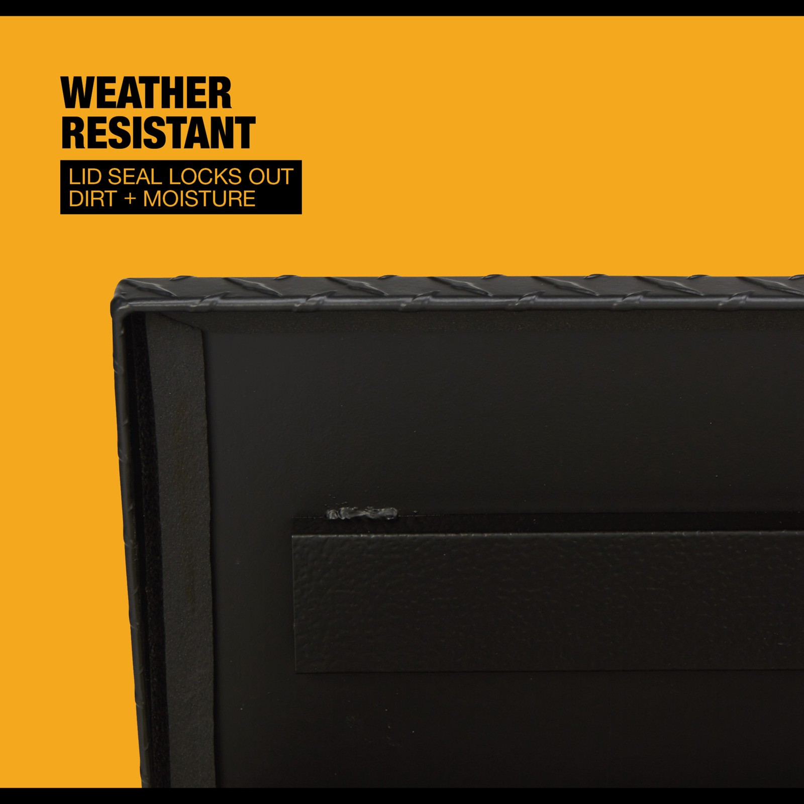 Northern Tool Side-Mount Truck Tool Box, Aluminum, Textured Matte Black, Pull