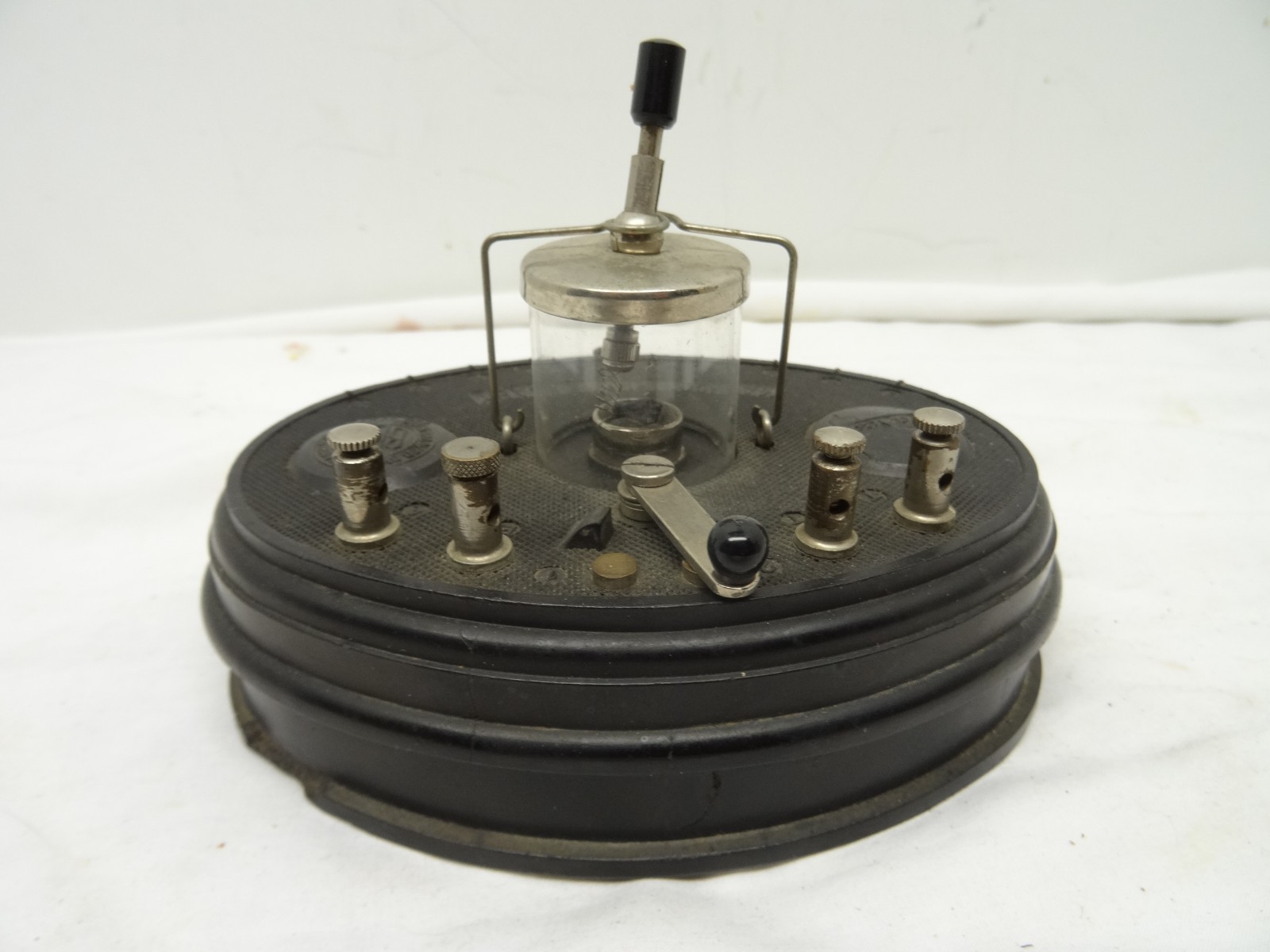 Marconiphone Baby, Marconi Company black ebonite moulded Crystal Radio set RARE