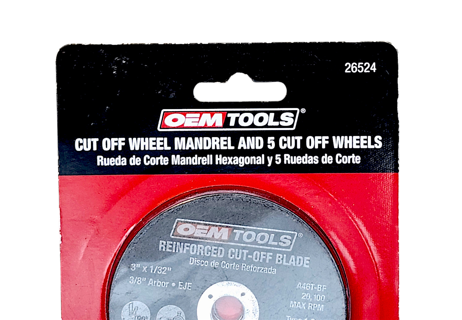 5 Piece Cut Off Wheel Set with Mandrel