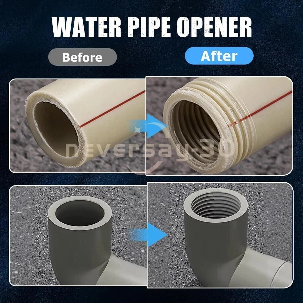 Integrated Internal & External Pipe Threading-Tool PVC Pipe Threader Kit