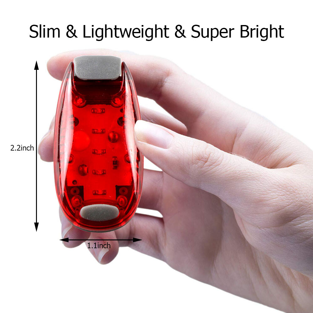 LED Safety Lights Night Running Clip On Bike Tail Jogging Warning Flashing Dog