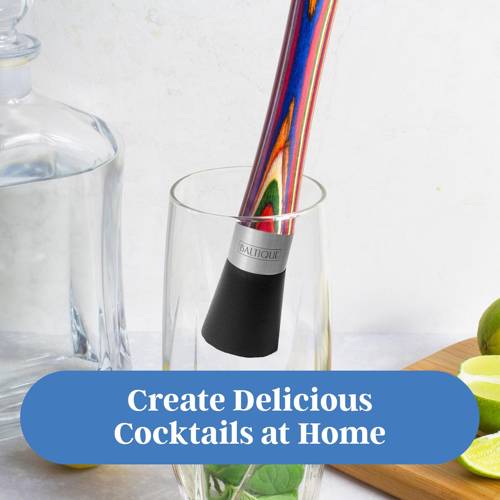 Baltique Marrakesh Collection Wooden Muddler for 8-7/8" x 2",