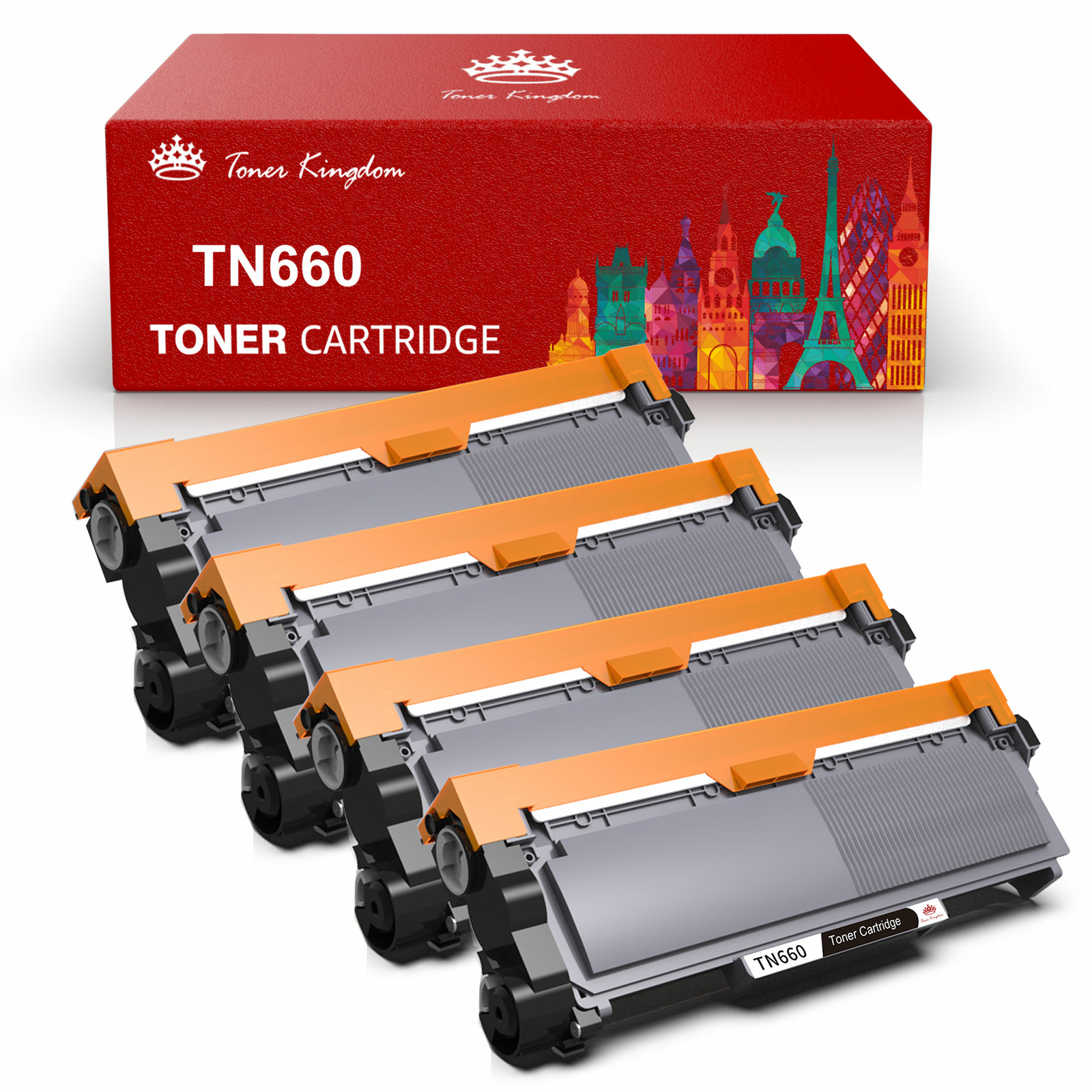 4PK TN660 Toner Cartridges For Brother MFC-L2700DW HL-L2300D DCP-L2540DW TN-630