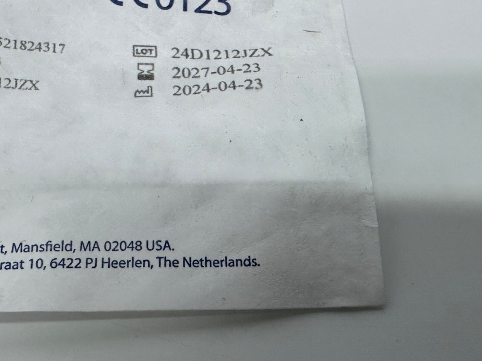 1 ea LMcGrath MAC #3 Disposable Laryngoscope Blade 350-005-000 Exp: 4/2027