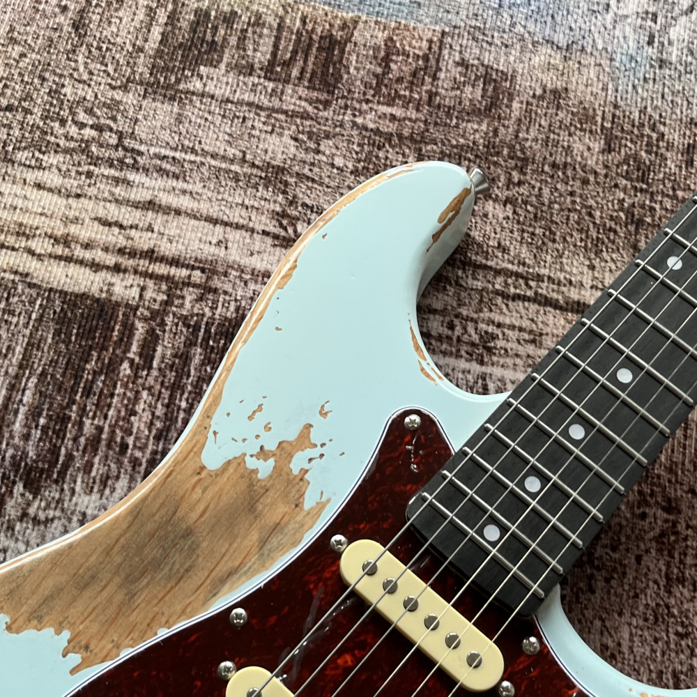 Custom Shop Blue Handed relics aged Electric Guitar USA in stock free shipping