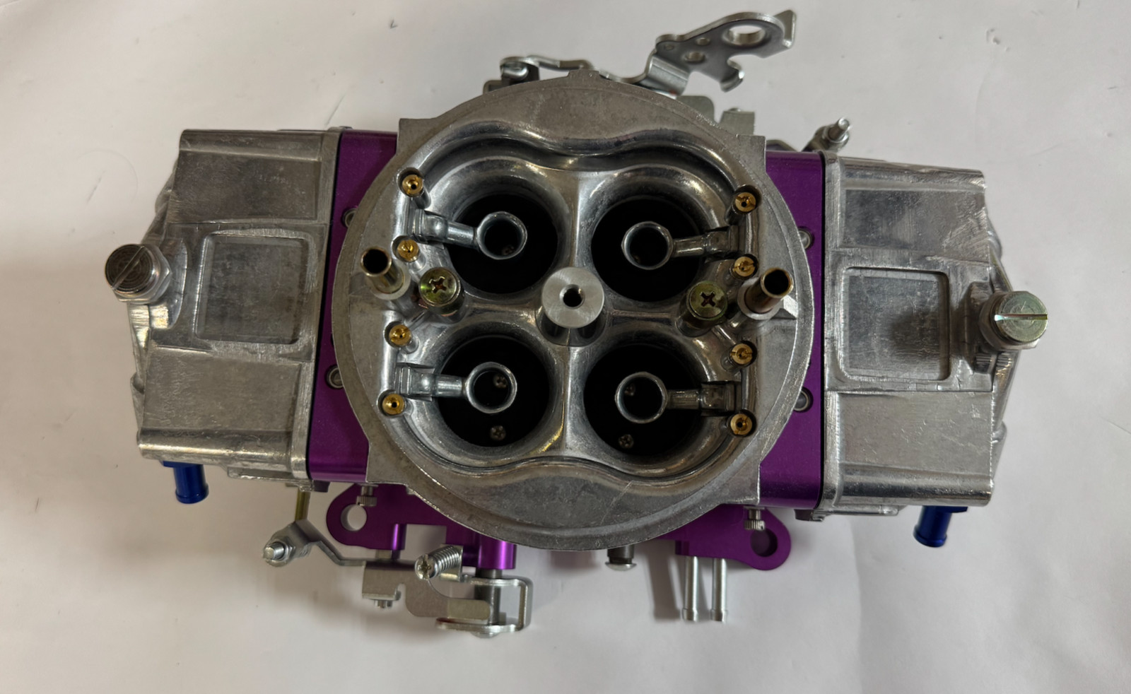 850 Carb Holley Style 850HP 4 Barrel Double Pump Pumper Carburetor PURPLE SATIN
