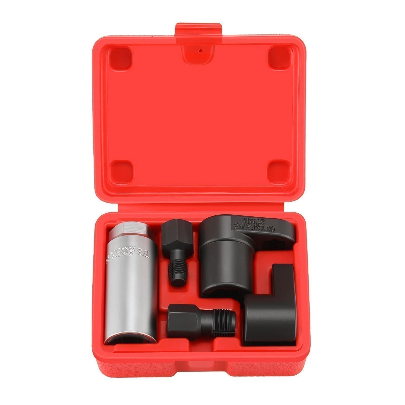 O2 Oxygen Sensor Socket Thread Chaser Set 5PCS O2 Sensor Wrench Removal Tool Kit