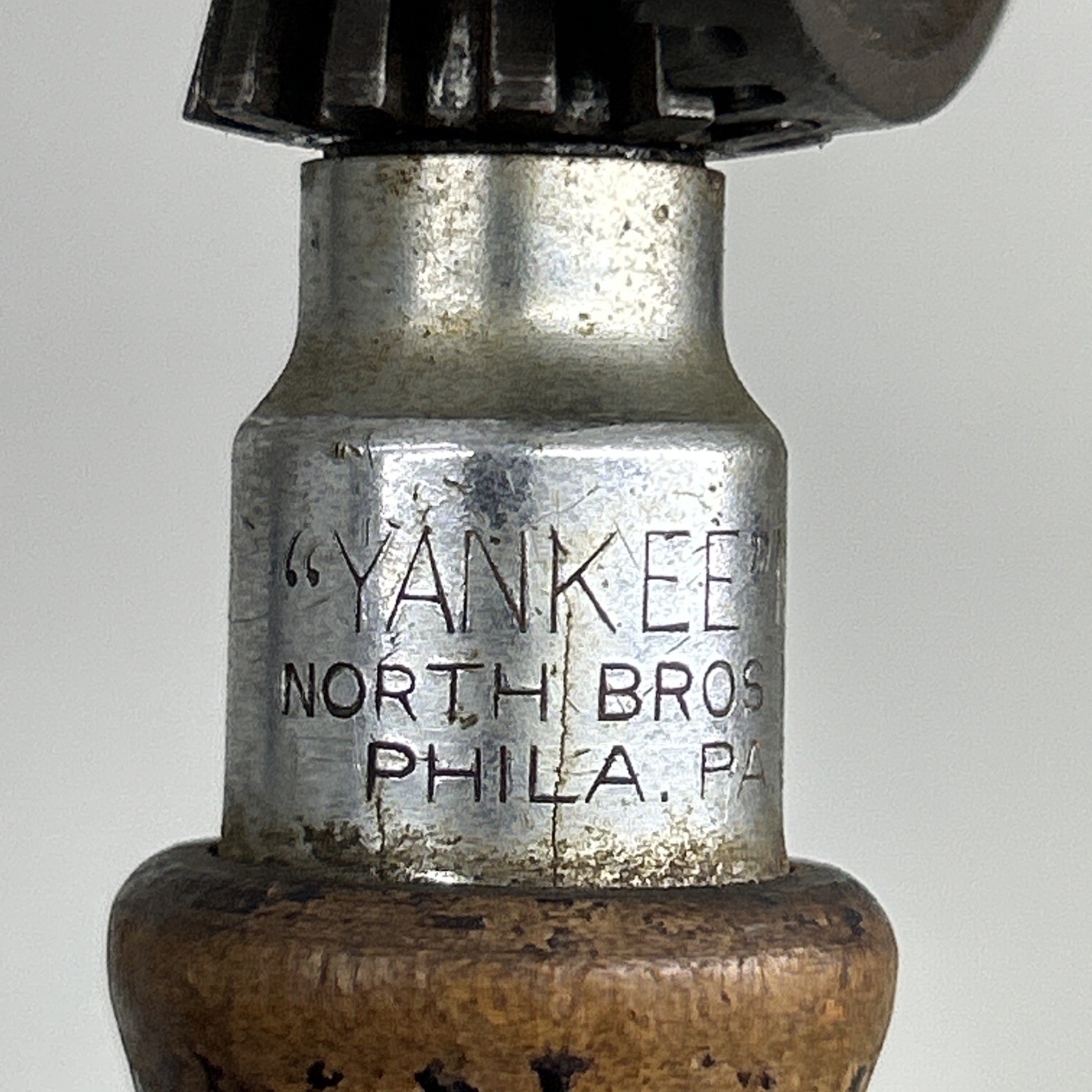 Vntg Yankee North Bros. 1431 Double Pinion Eggbeater Drill,9-3/8",PaT. 3-15-1910