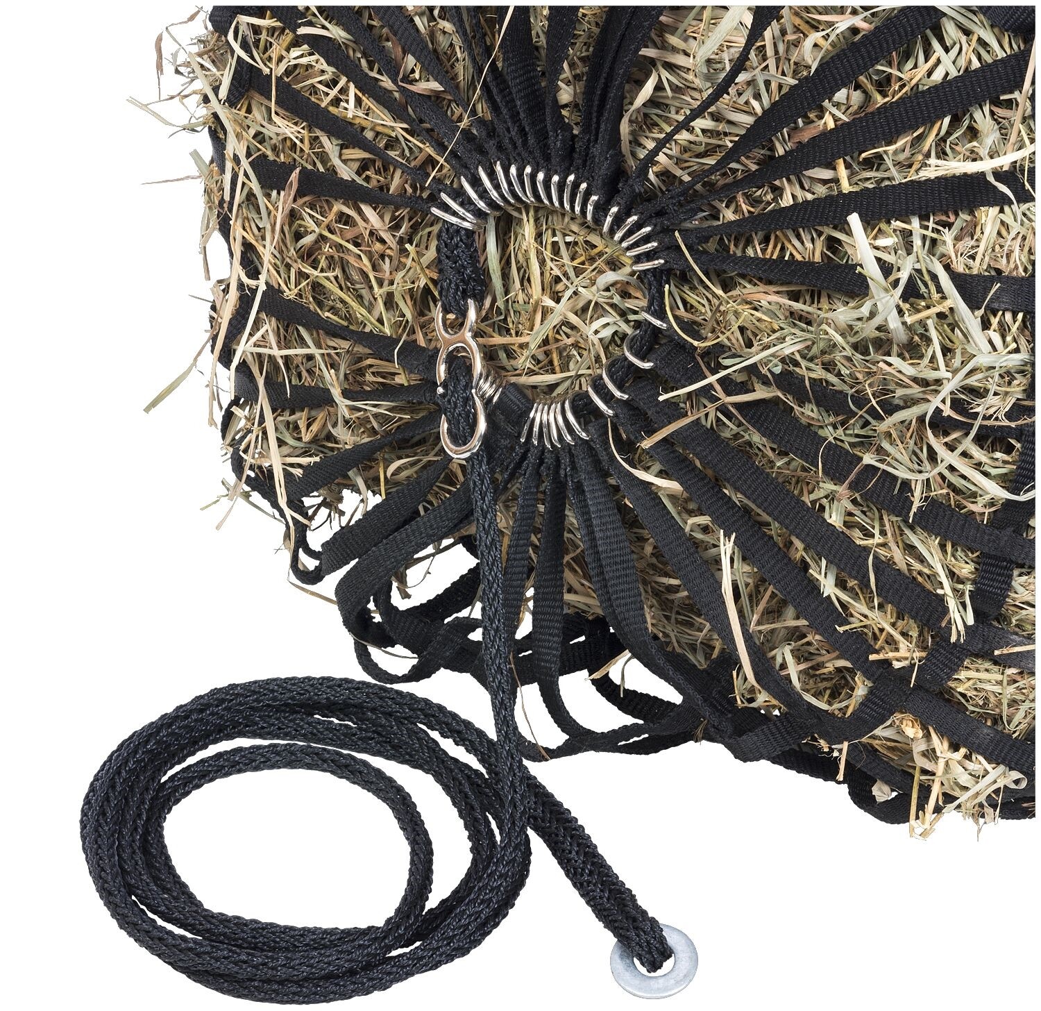 Square Bale Slow Feeder - Nylon Web Design - 2" openings