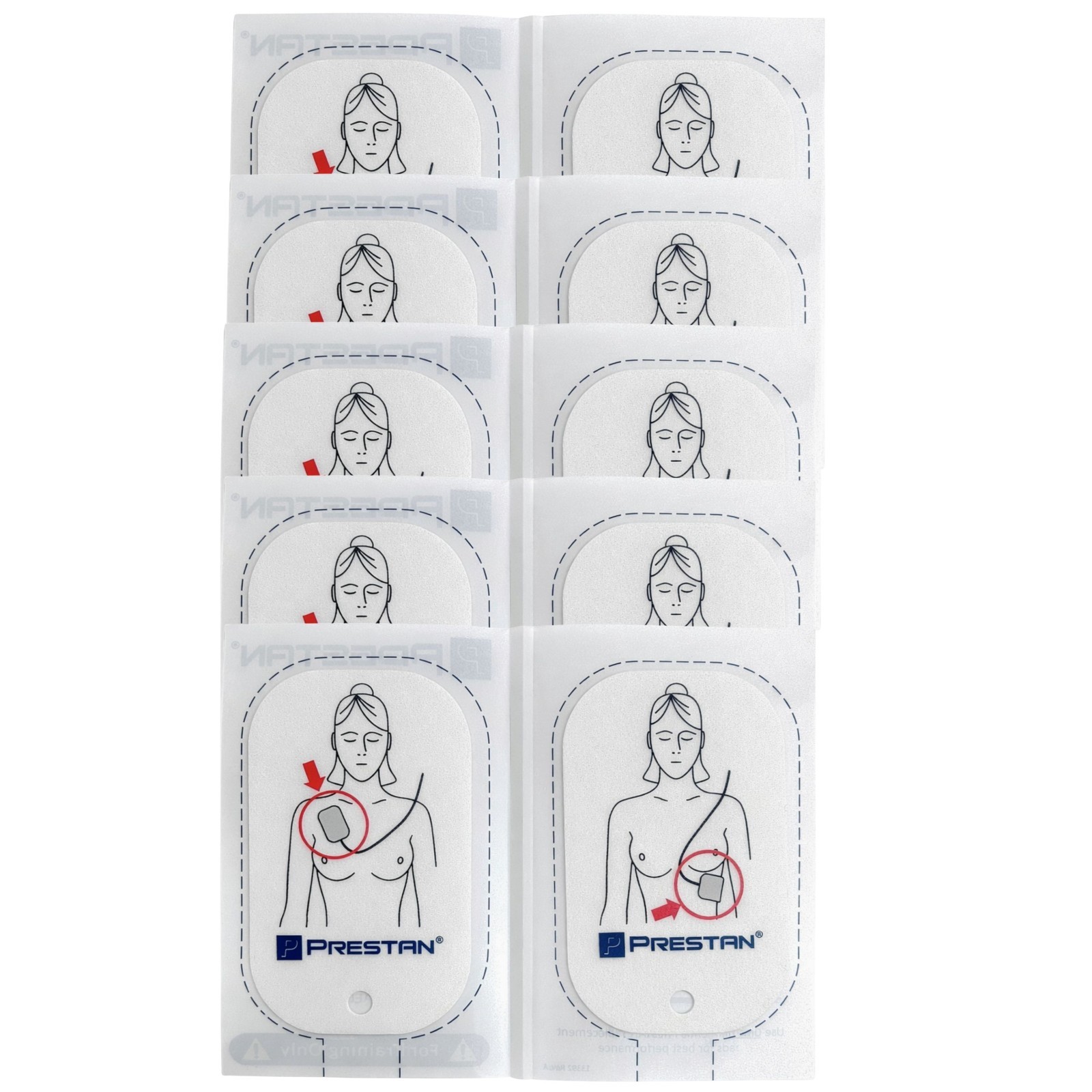 PRESTAN AED Raizor Trainer Pad Replacements