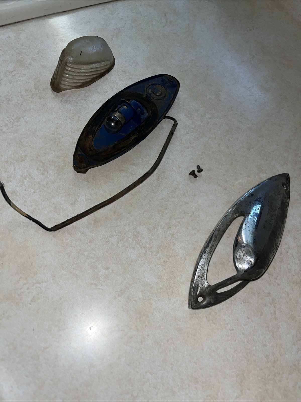 VTG Harley Solo WL WLA 45 Knucklehead Flathead G Front Fender Light Guide PH-6