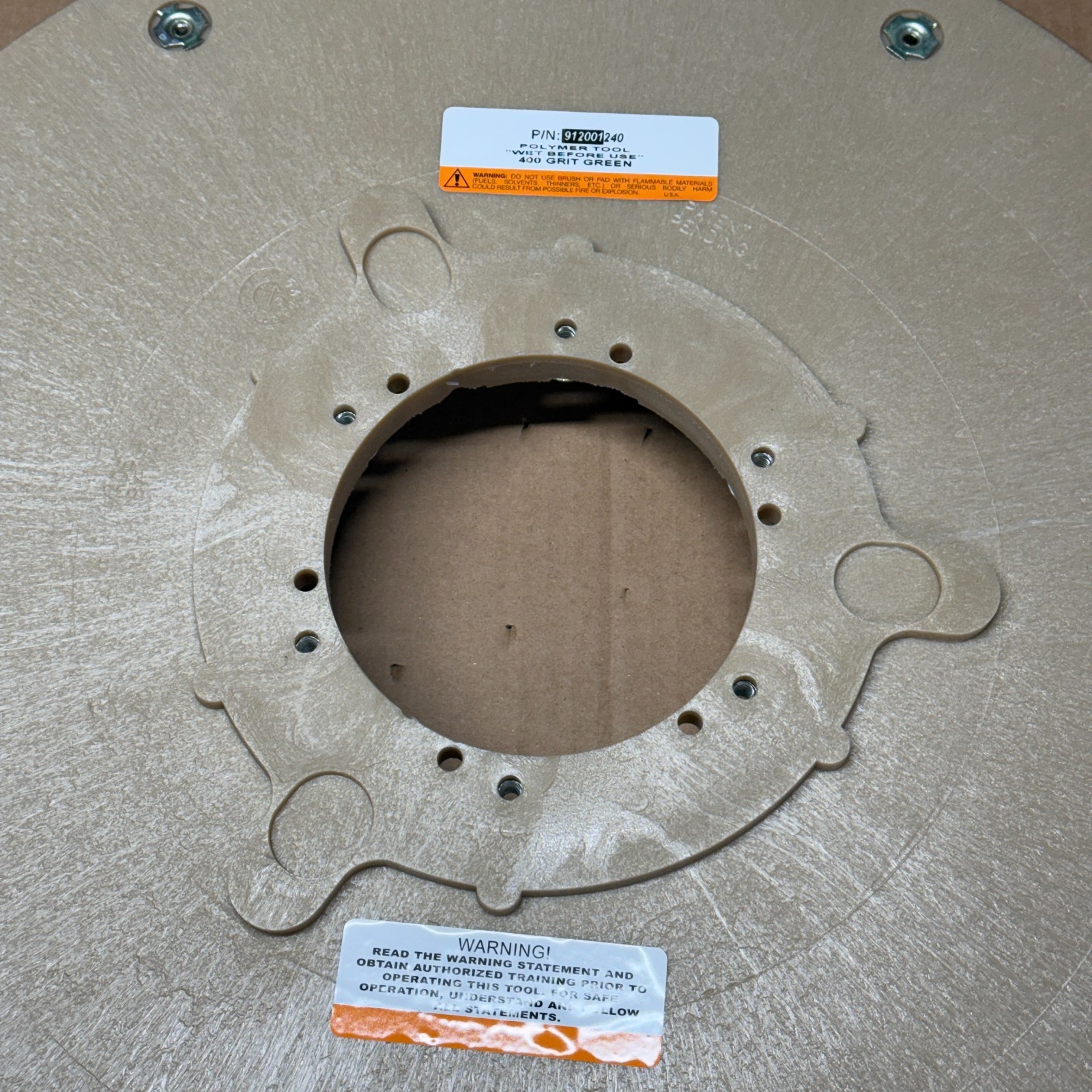 NOS DIAMABRUSH 912001240 Polymer Polishing Abrasive Pad 400 Grit 20" Diameter