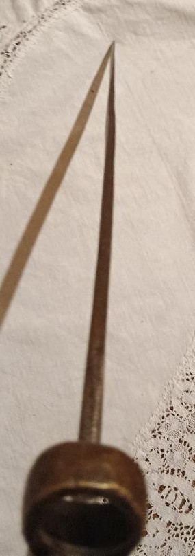 1860s Civil War Bayonet with Brass Handle Used Antique