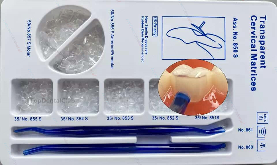 Dental Transparent Cervical Matrices Composite Gingival Retractor Clear Matrix