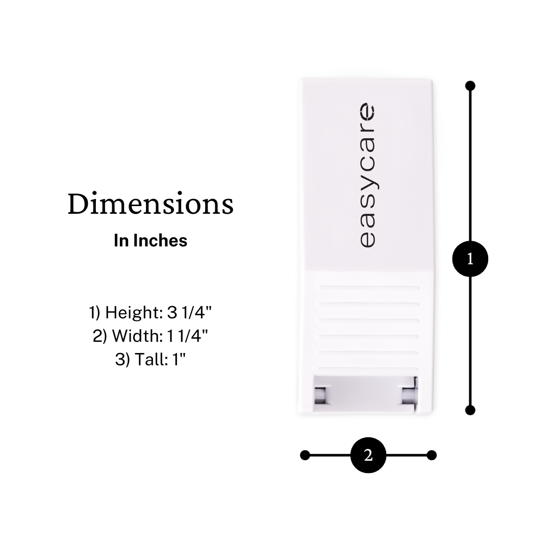 Pill Cutter Splitter with Stainless Steel Blade and Guard, Storage by easycare