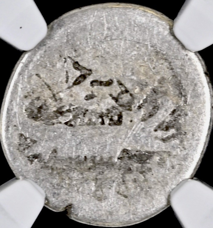 Marc Antony Silver Denarius 30BC Roman Imperatorial NGC Graded Legionary Genuine