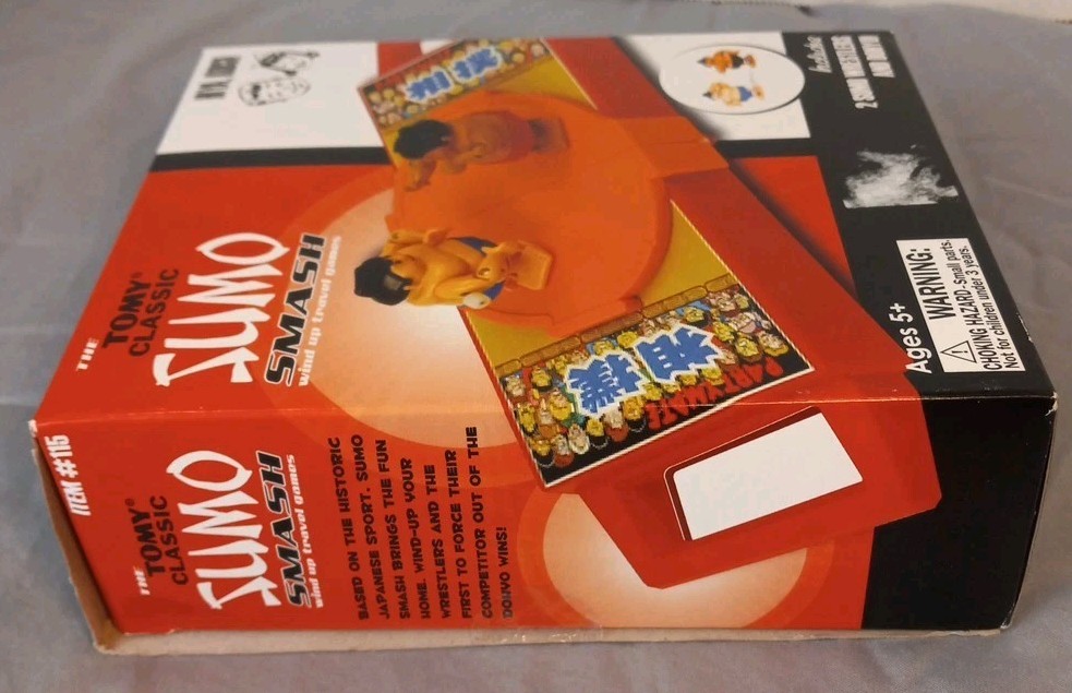 Tomy Classics Sumo Smash Wind Up Travel Game 2009 Bazoo Global New W Box Damage