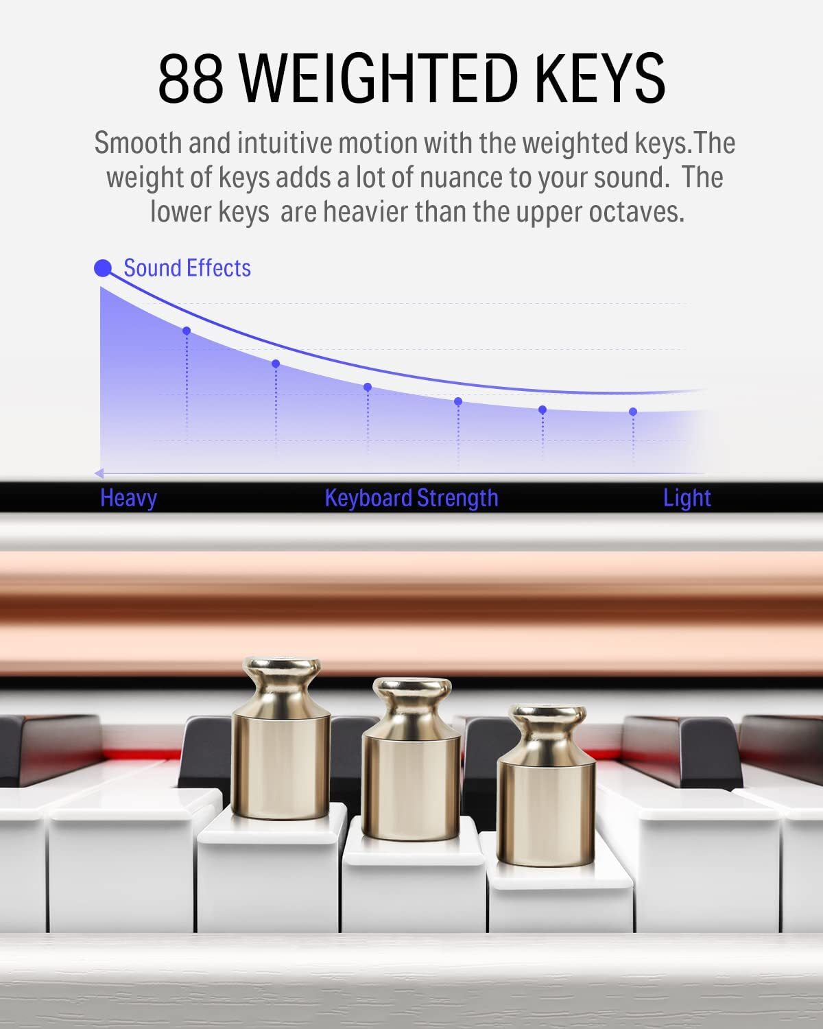 Donner DDP-100 88-Key Hammer Action Digital Piano with Stand