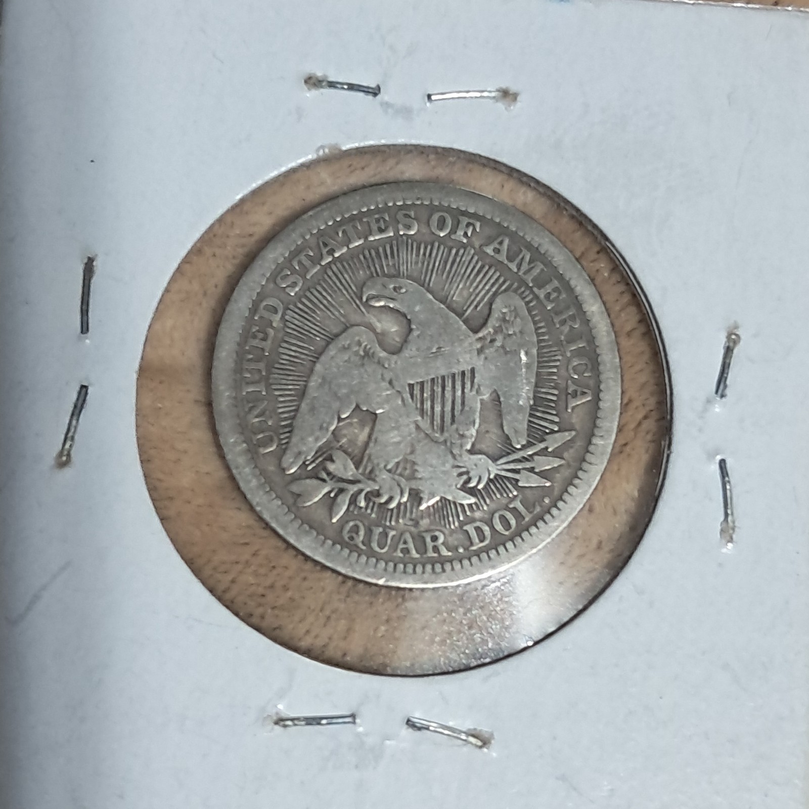 Estate Sale Junk Drawer Coin Collection Coin Lot Seated Liberty Quarter & Dime