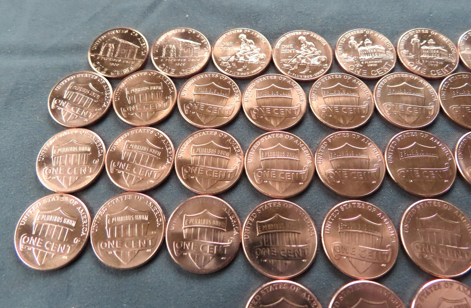 2009-2024 P & D Lincoln Shield Cent - Complete Set of 38 Brilliant Uncirculated
