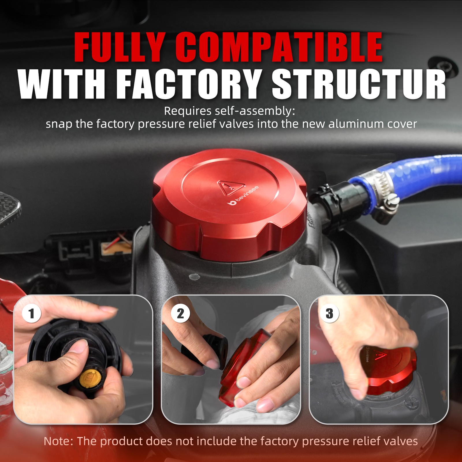 Radiator Coolant Overflow Expansion Tank Cap For BMW E90 E91 E92 325i 330i 328i