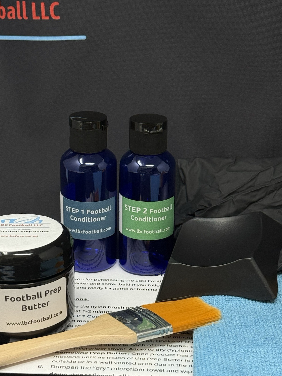 LBC Football DIY Game Prep Complete Kit 2.0 New and Improved - Mud Tack Brush