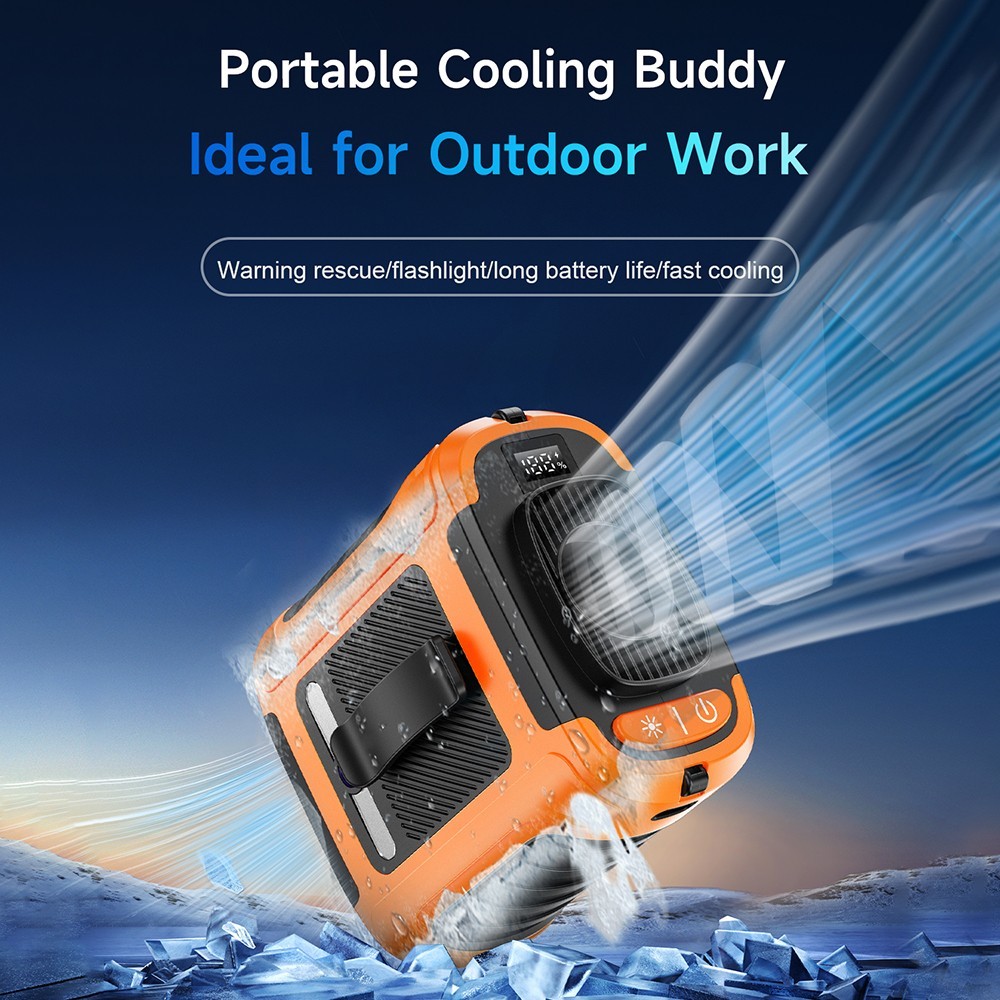 Personal Portable Waist Clip Fan USB Rechargeable Neck Hanging Air Conditioner