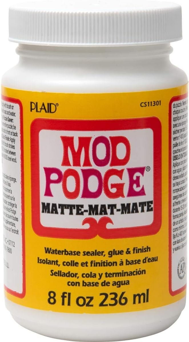 Mod Podge Matte Sealer, Glue & Finish: All-in-One Craft Solution- Quick Dry, ...