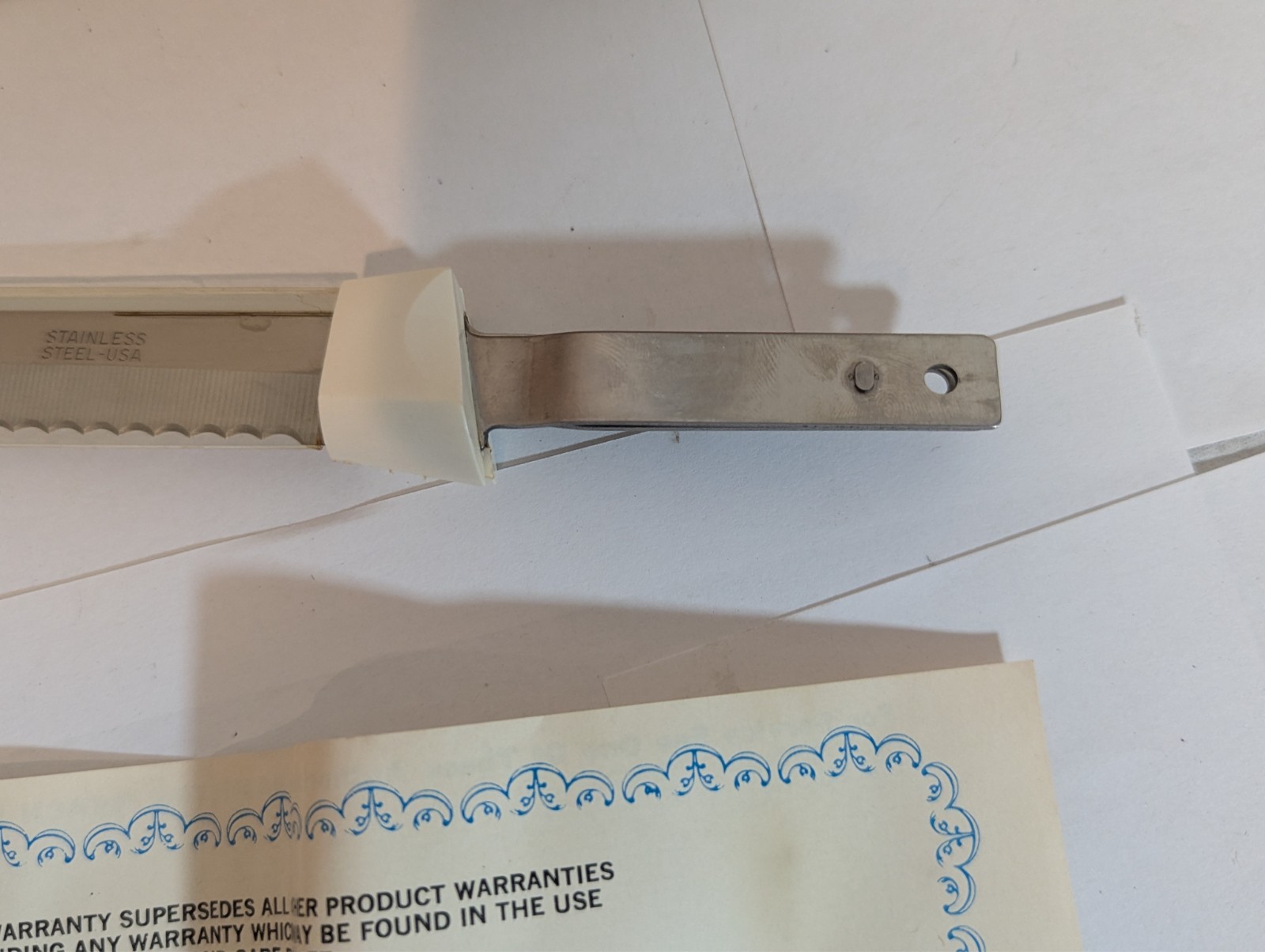 VTG Electric Knife Hamilton Beach Scovill 275W w Box & Papers Blades Tested VG+