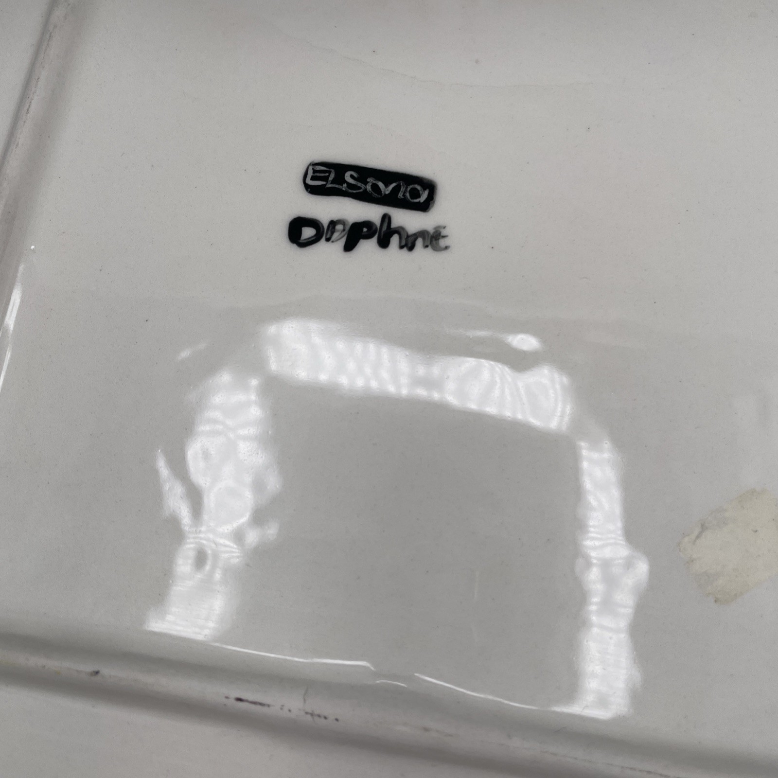 Hand Painted ELSONA Daphne African Art Plate /Dish Set