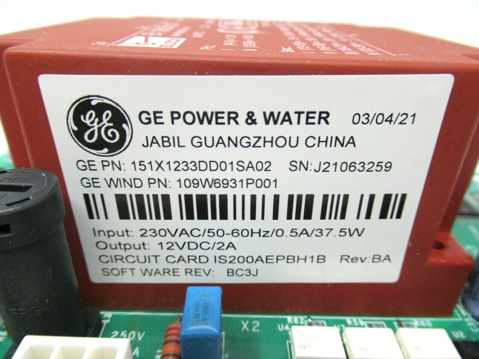 GE Power & Water 151x1233dd01sa02 Battery Charger Sub Assembly Board *NEW*
