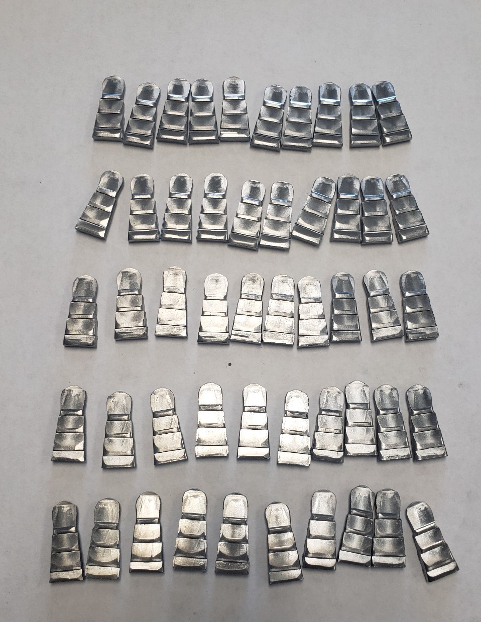 50 hammer and axe flat wedges, blacksmith wedges