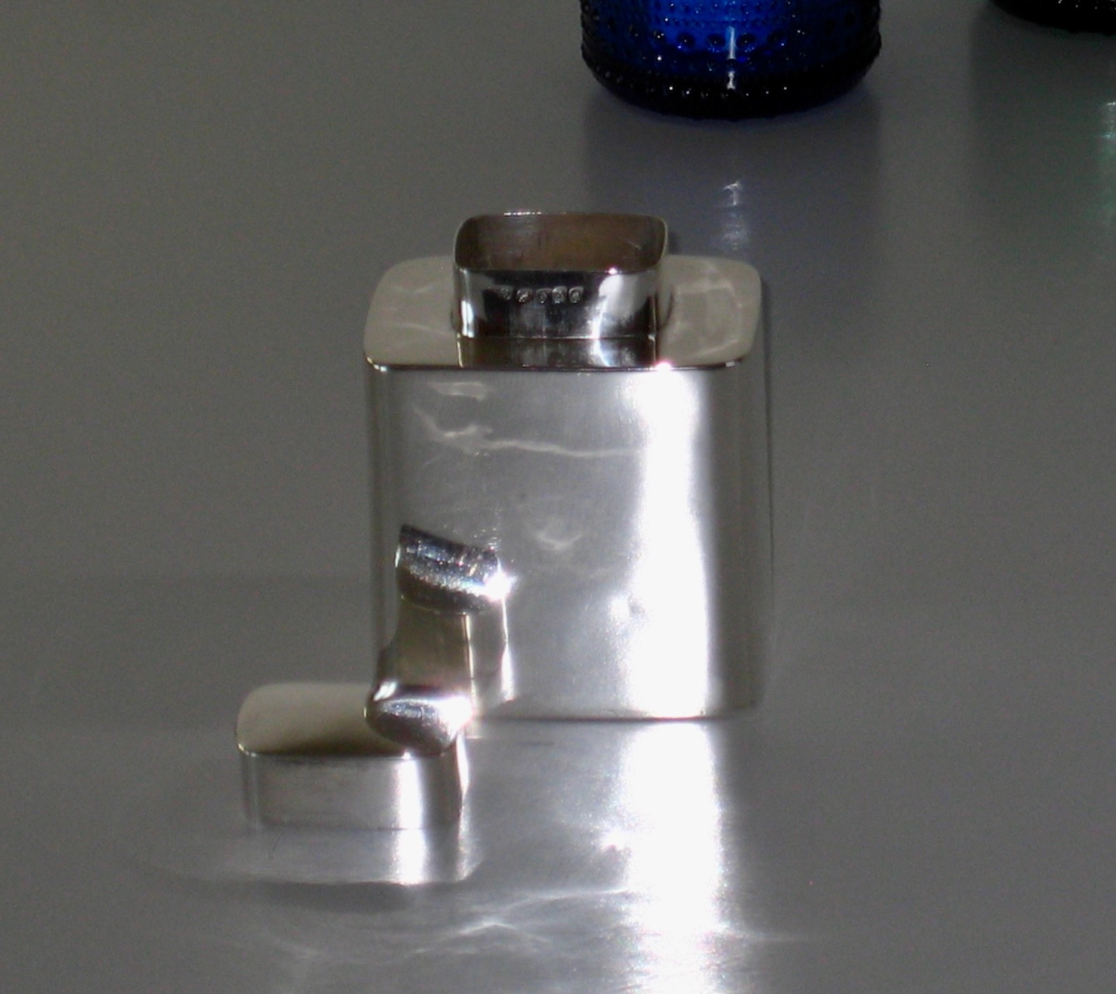 ENGLISH STERLING SILVER CHAS HOUGHAM VINTAGE TEA CADDY CONTAINER, 1811, 228 GR