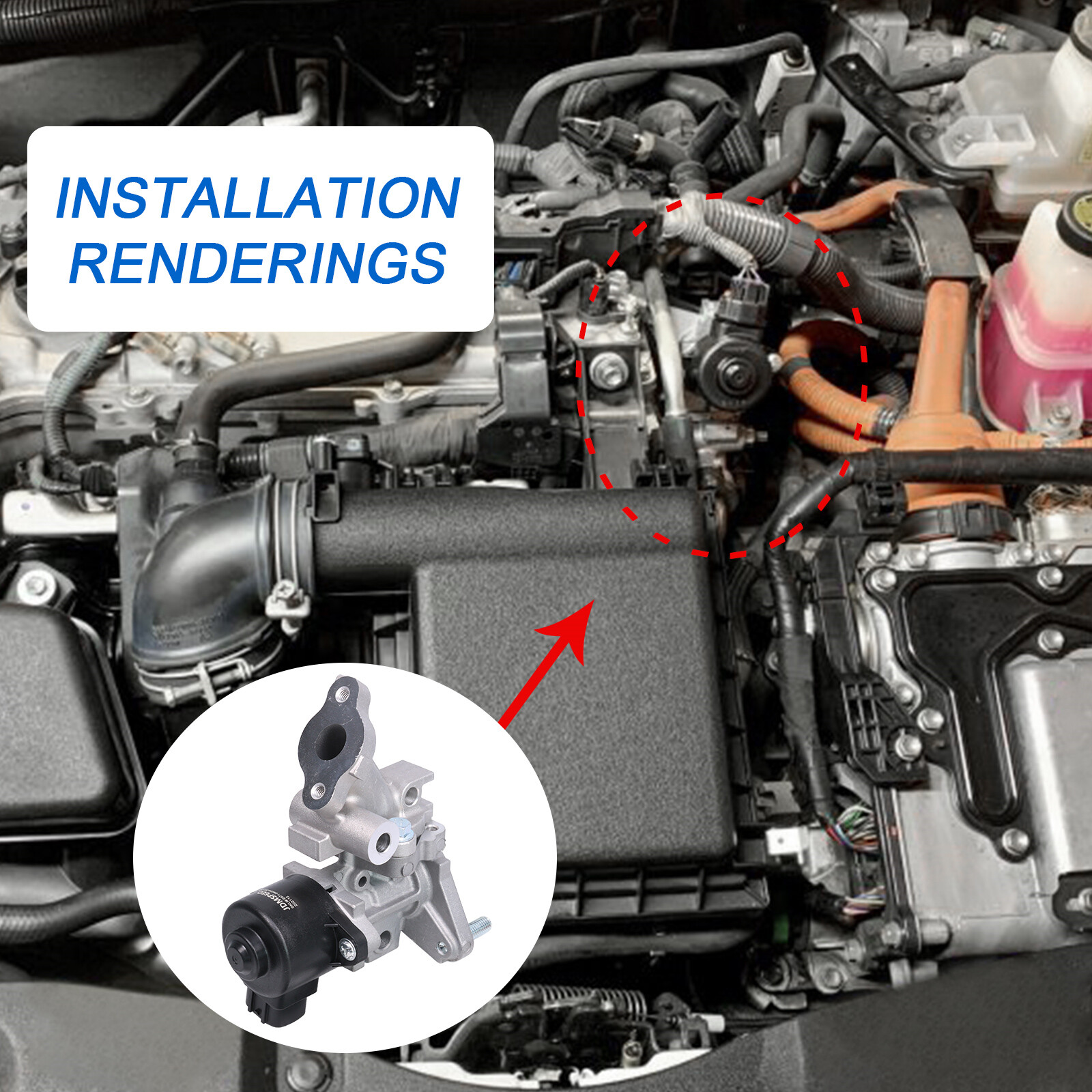 New EGR Valve w/ Gasket 04004-58137 Fits For 2012-2017 Toyota Prius V 1.8L