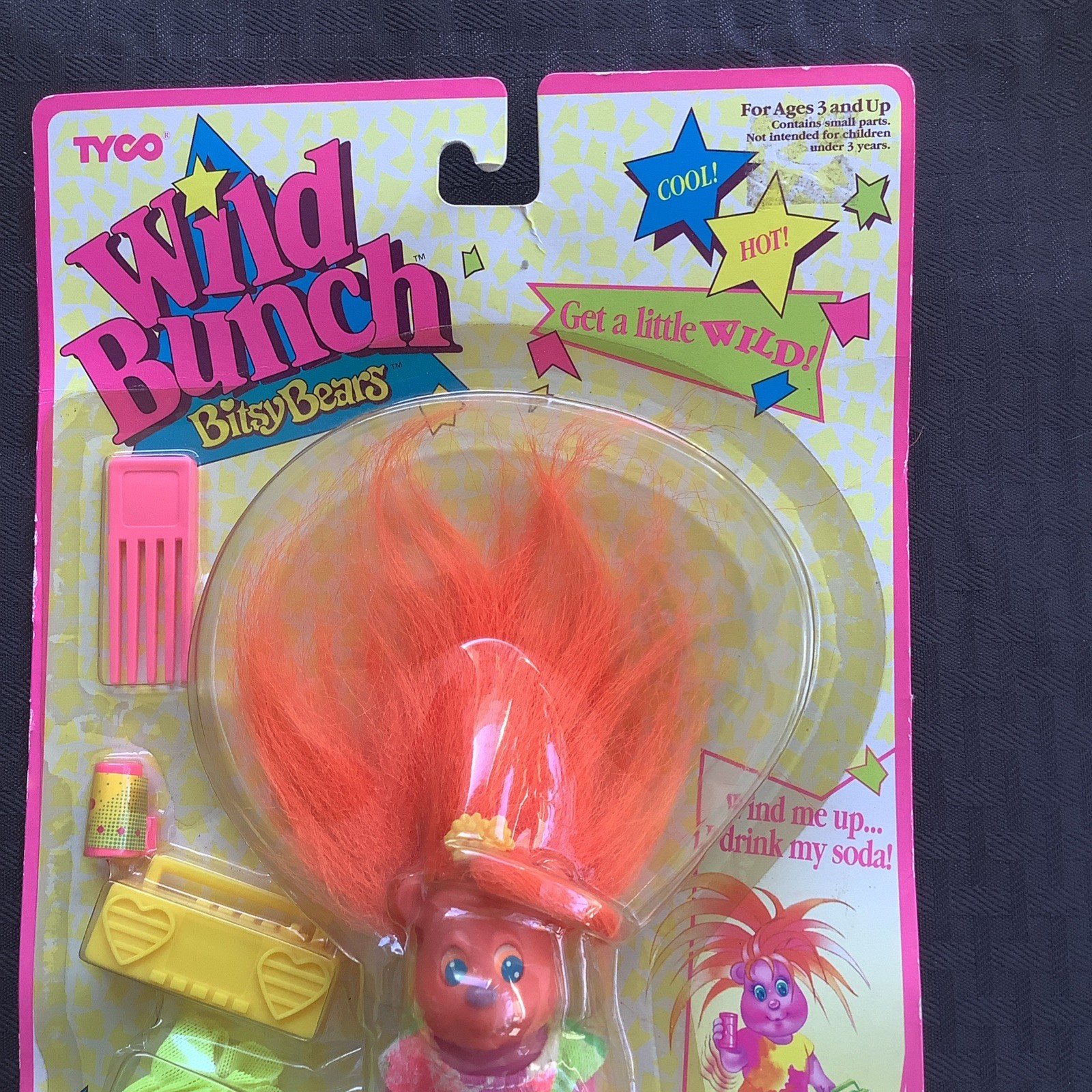 1992 Wild Bunch Wind Up Bitsy Bears - Tyco Industries New Sealed