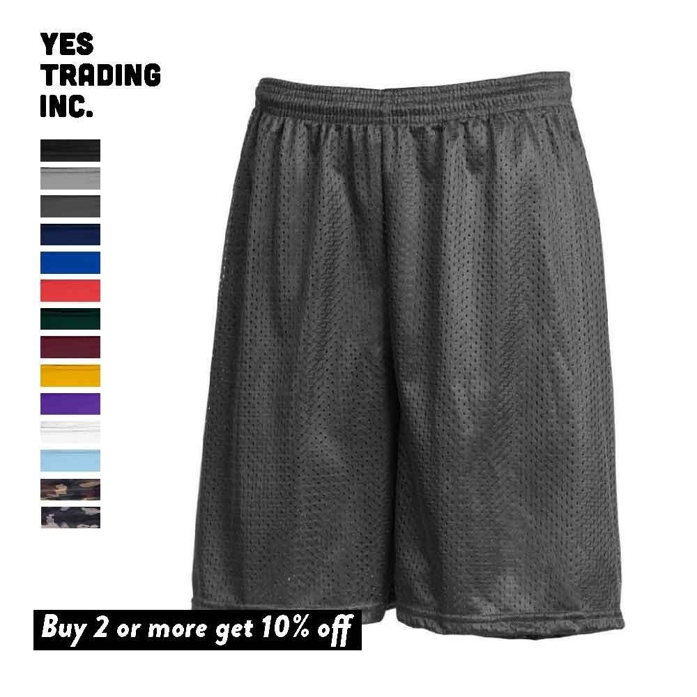 HILL SPORTS MENS LIGHTWEIGHT MESH SHORTS 2 POCKET BASEKETBALL SHORTS GYM (S-5XL)