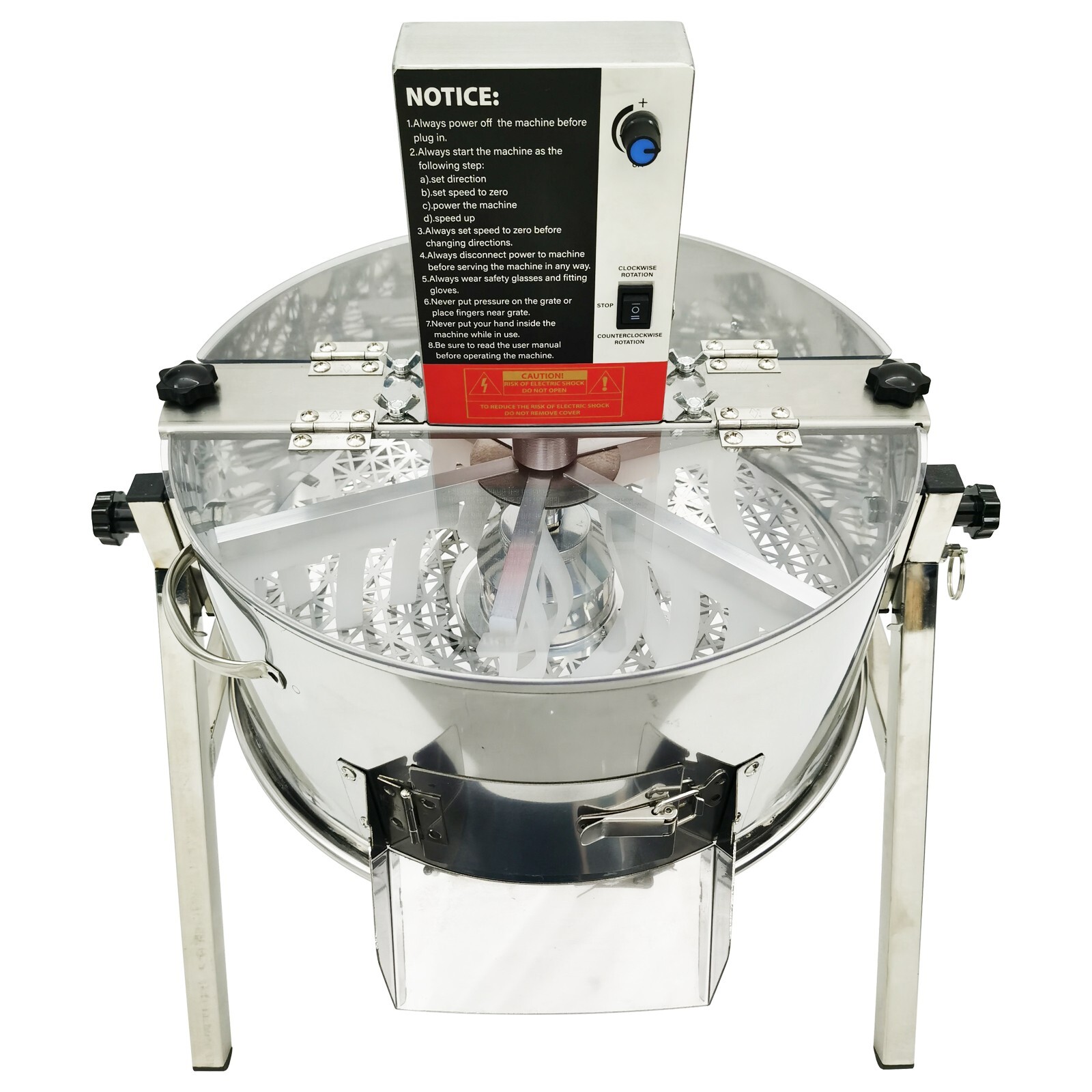 110V 16" 5.3Gal Electric/Manual Hydroponic Bud Leaf Trimmer Stainless Steel