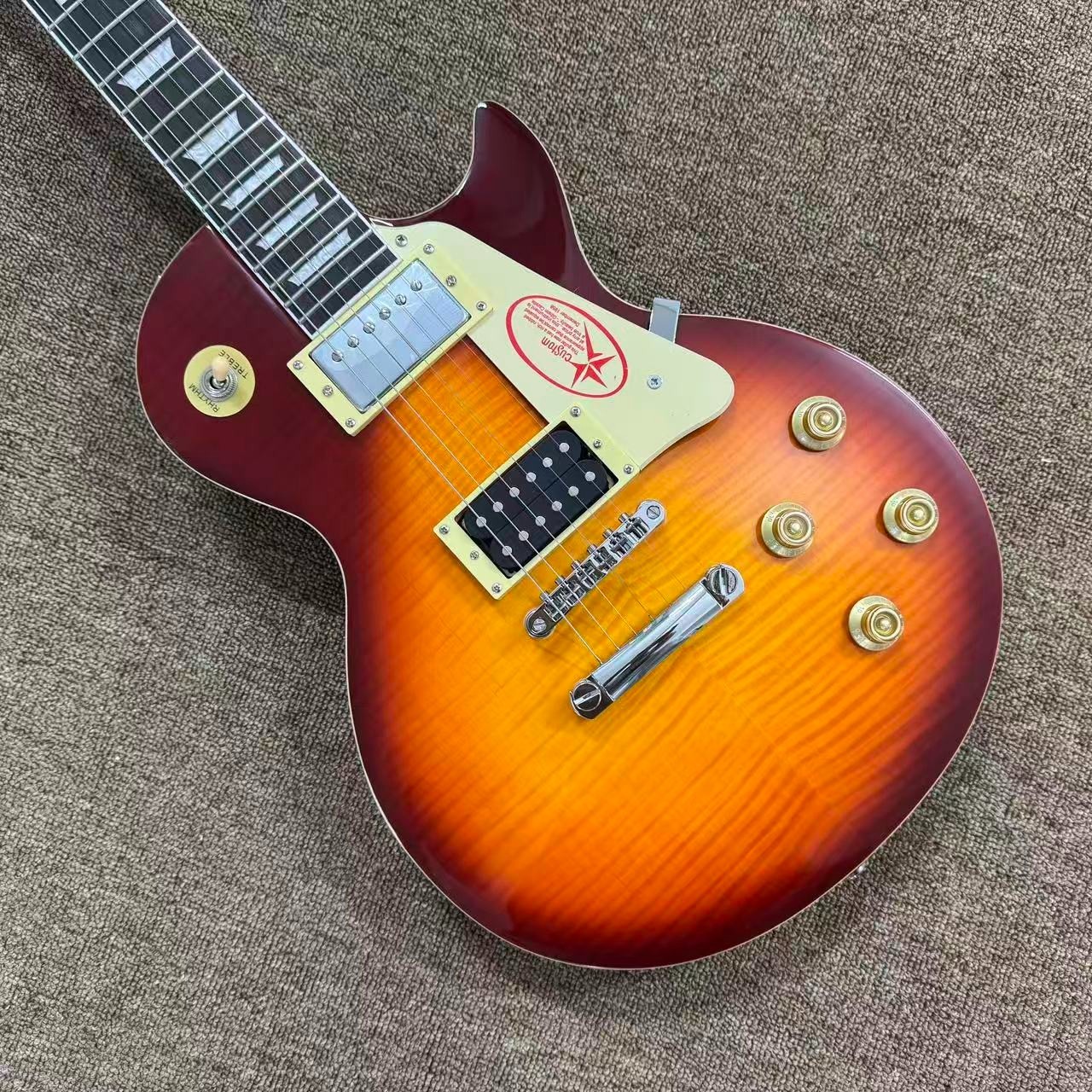 Jimmy page Electric Guitar Tiger Stripes 6 stings gitaar solid body chibson