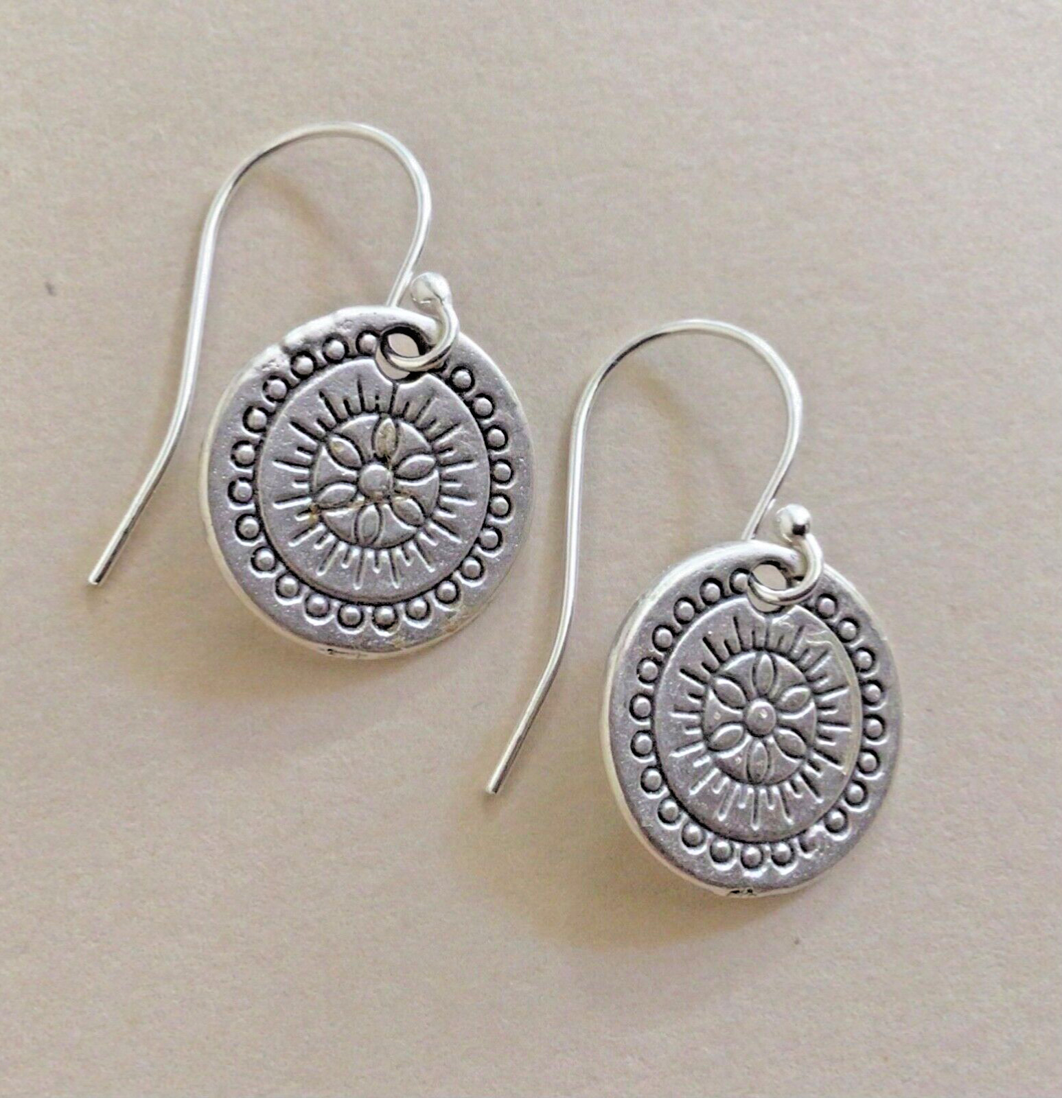 New Sterling Silver Handcrafted Sundance Charm Artisan Jewelry Earrings