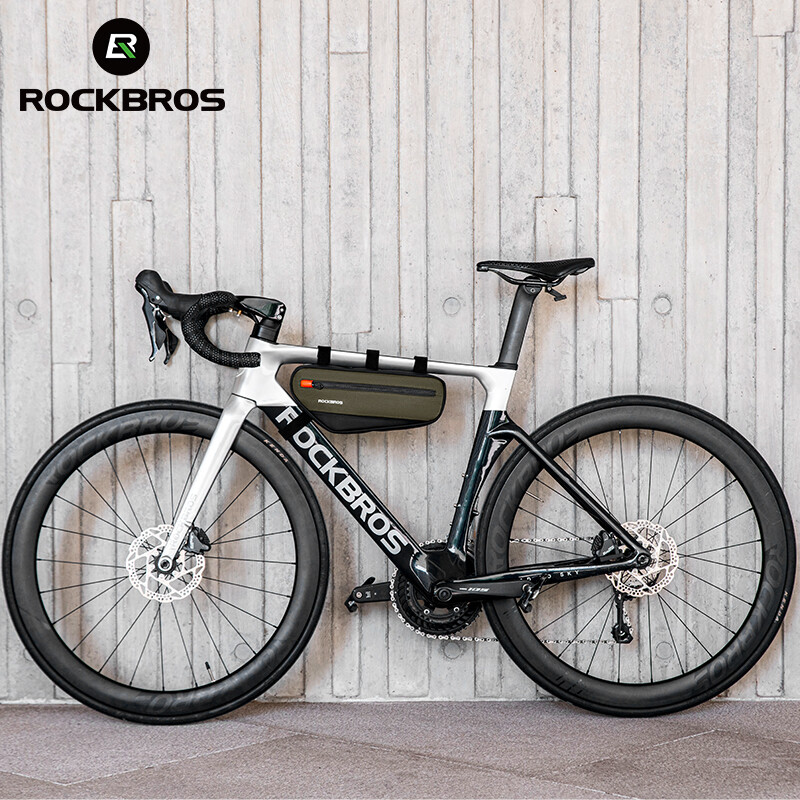 ROCKBROS Bicycle Triangle Bag Frame Tube Bag Reflective 1.7L Waterproof