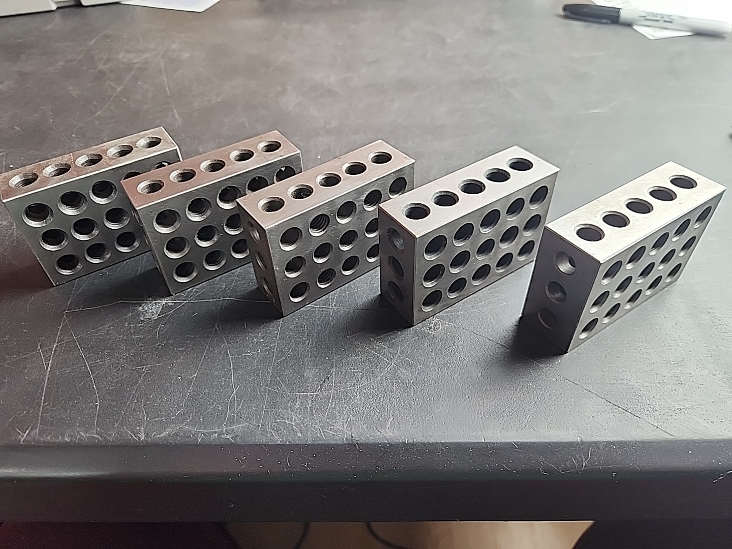 Vintage Machinist  1-2-3 Blocks -Lot of -5