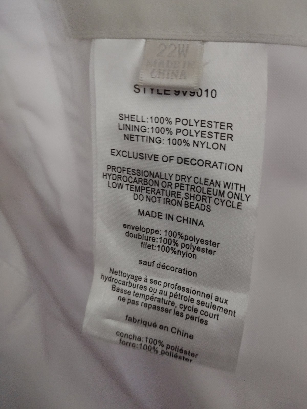 David's Bridal Wedding Dress Size 22 W with Under Slip size L and Bridal Vail