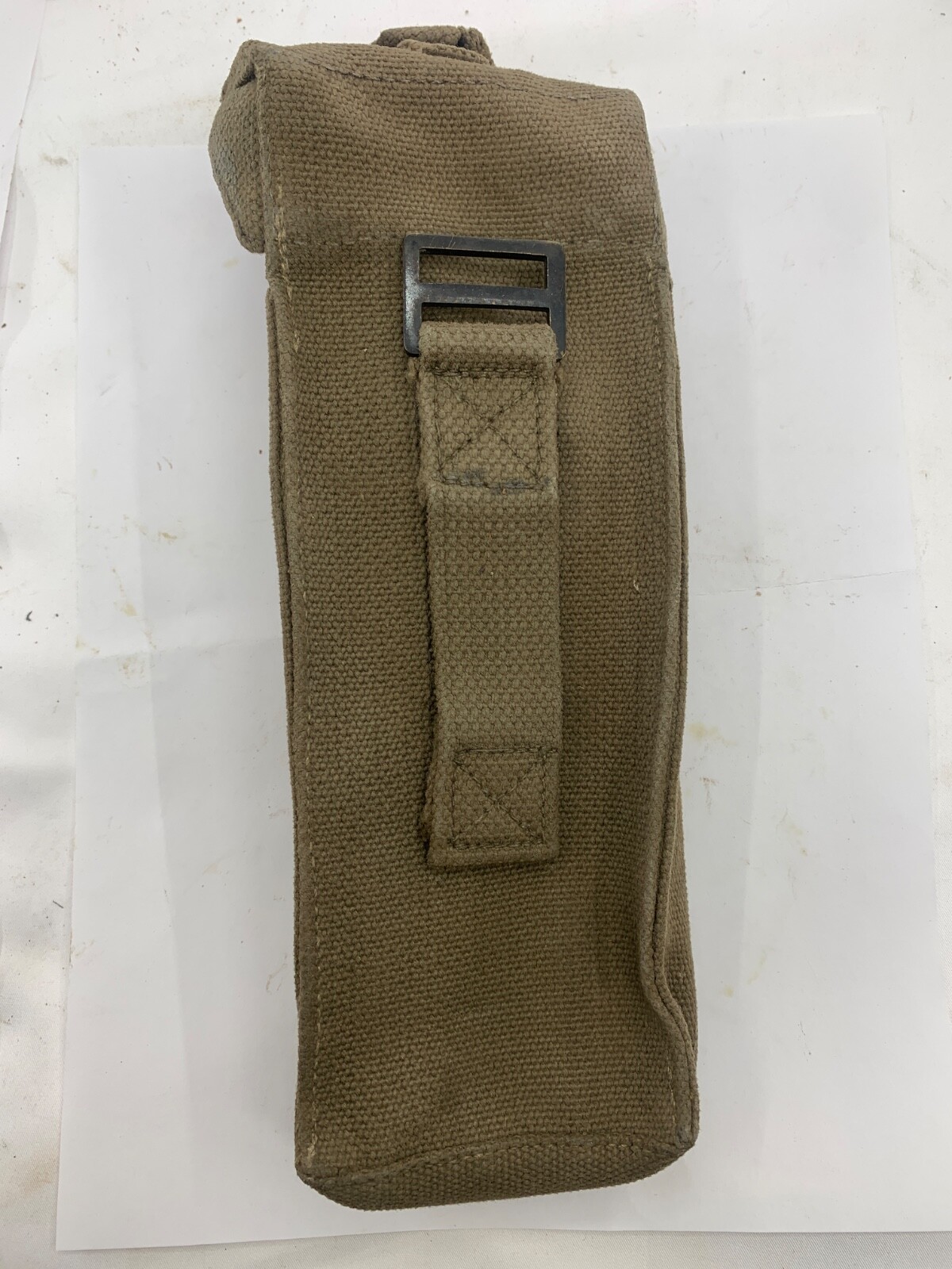 WEST GERMAN SMG 9MM CANVAS MAGAZINE POUCH GREEN