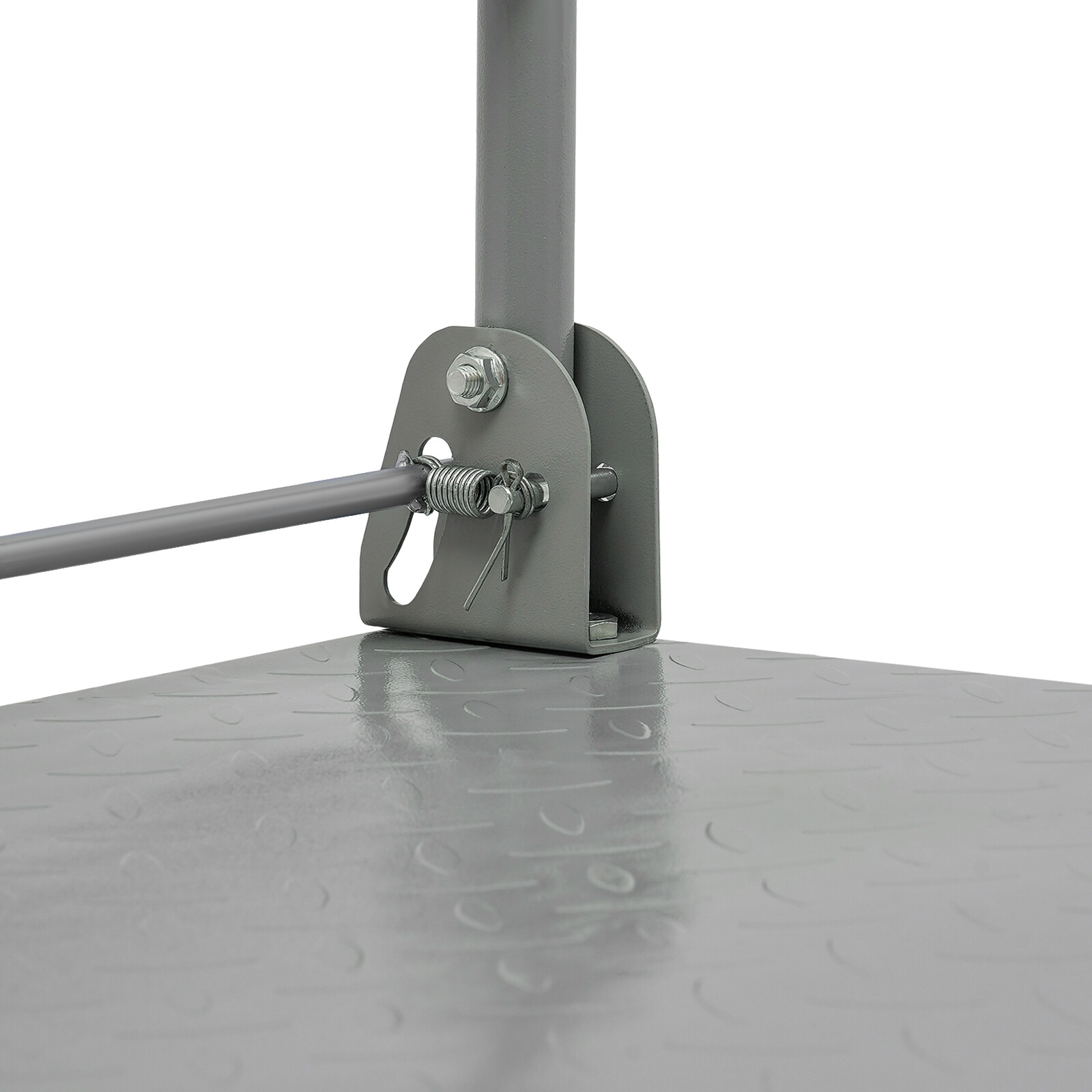 2000lbs Steel Platform Truck 48x24x36" Hand Push Flat Cart 2 Casters w/ Brake US