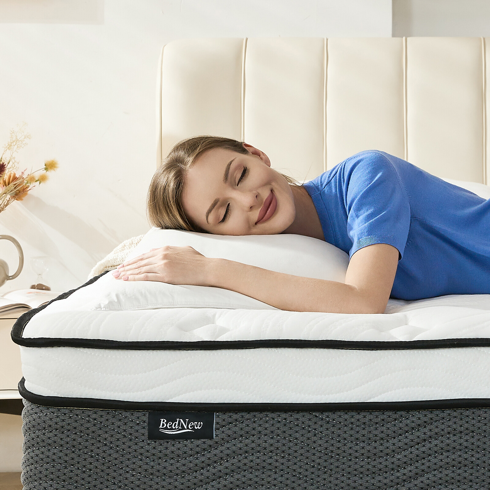 14 inch Memory Foam Mattress Queen Size Twin Full King Pocket Springs Mattress