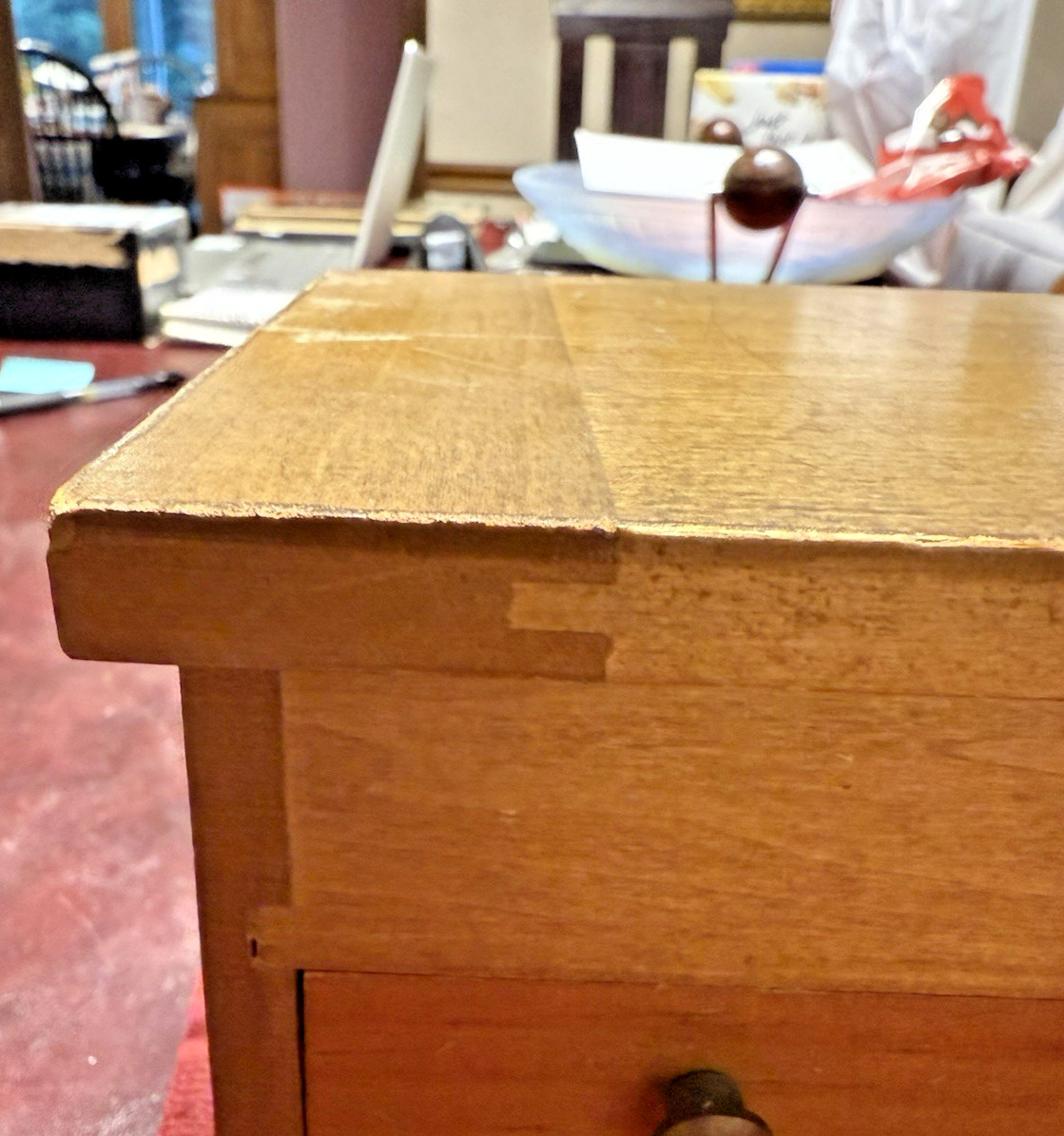 Antique MAPLE? 21 DRAWER WATCHMAKER'S CABINET CHEST CASE BOX W/ VIALS/ BOTTLES