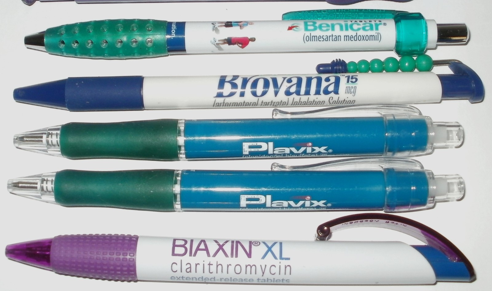 Lot of 28 Pharmaceutical Drug Rep Plastic & Metal Pens Nexium Crestor Cymbalta