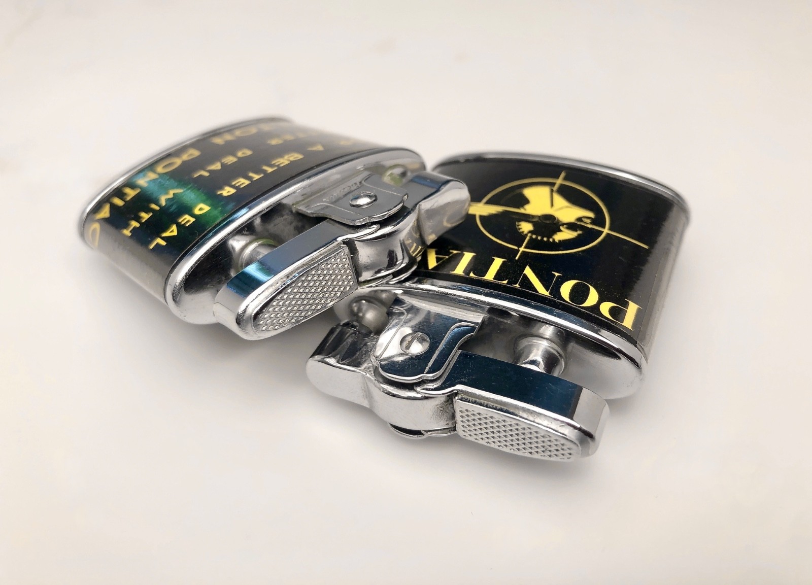 NIB 1950's Dalton Pontiac Cigarette Lighter • Phemix Automatic Superlighter